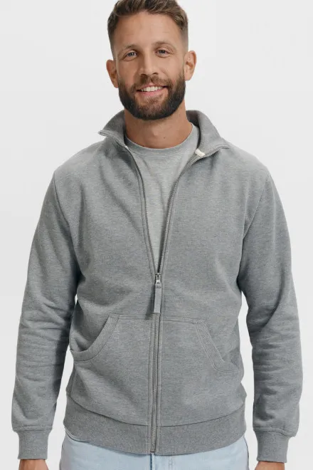 Sweat homme simple sans capuche, marbre gris foncé