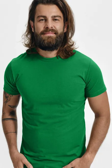 T-shirt à la mode pour hommes, herbe verte