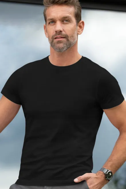 T-shirt exclusif pour hommes, noir