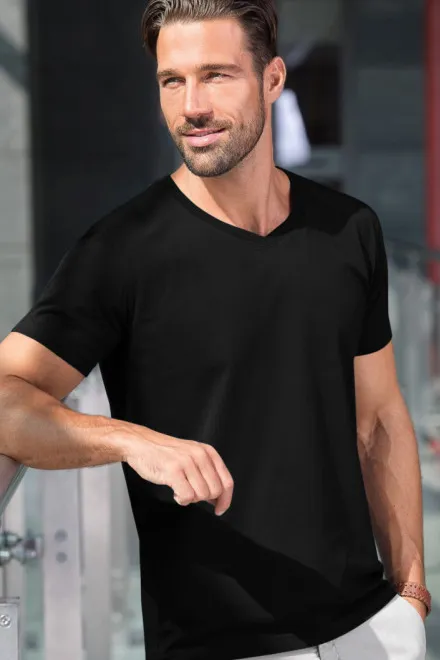 T-shirt för män, svart