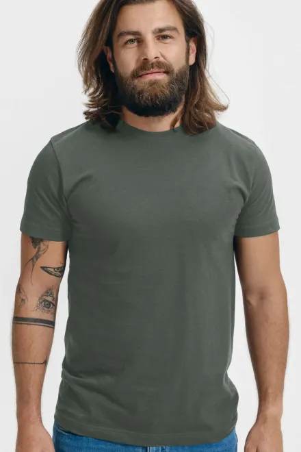 T-Shirt mit höherem Gewicht Unisex, dunkler Schiefer