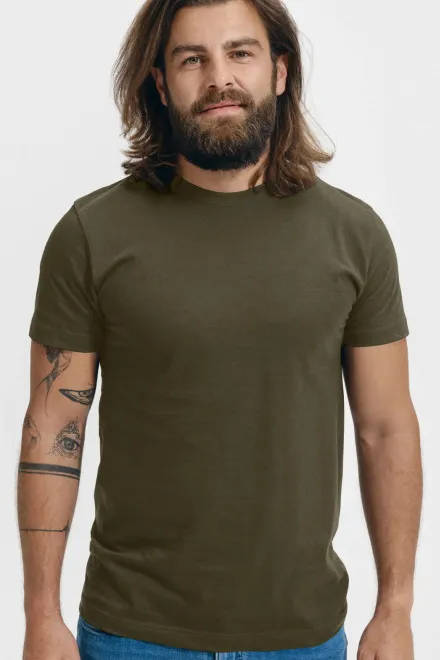 T-Shirt mit höherem Gewicht Unisex, military