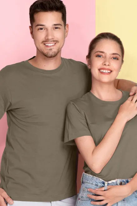 T-Shirt mit kurzen Ärmeln, army