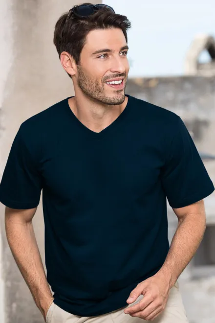 T-Shirt mit kurzen Ärmeln, gröber, dunkelblau
