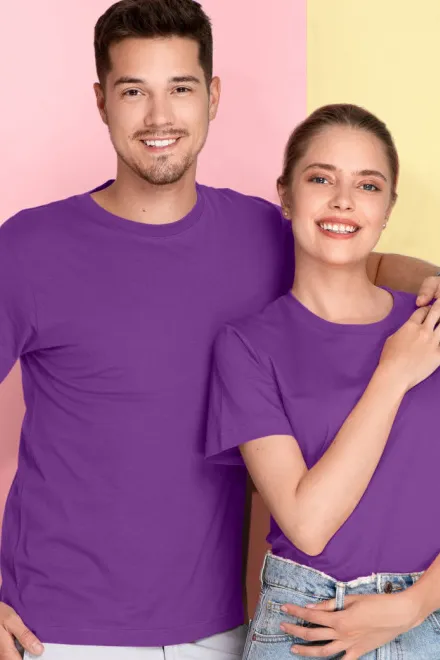 T-Shirt mit kurzen Ärmeln, lila