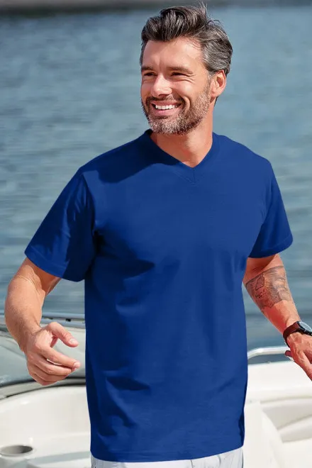 T-Shirt mit kurzen Ärmeln, mittleres Gewicht, königsblau
