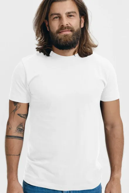 Tričko vyššej gramáže unisex, biela