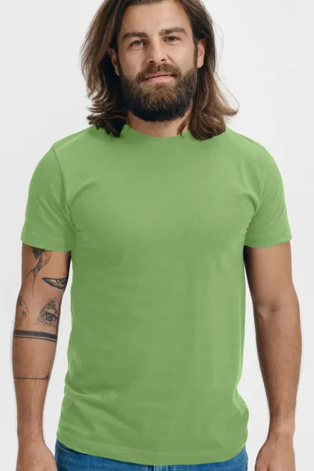 Tricou unisex cu greutate mai mare, verde mazăre