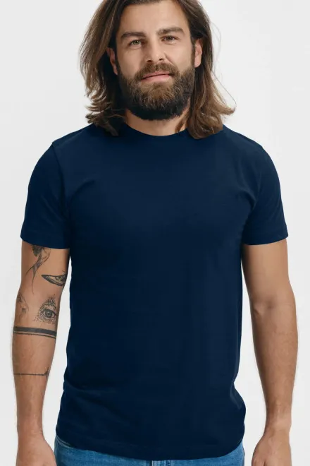 Unisex augstāka svara T-krekls, tumši zils