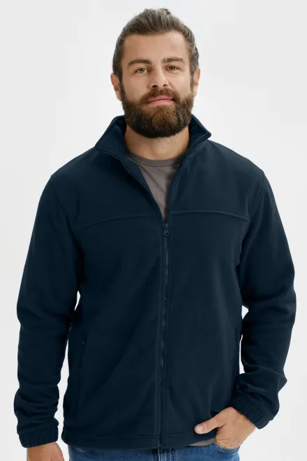Veste polaire homme, bleu foncé