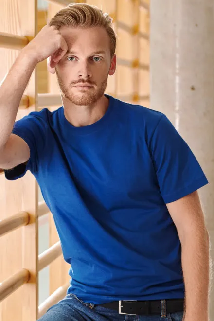 Zwaar T-shirt, koningsblauw