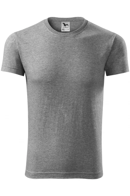 Modisches T-Shirt für Männer - dunkelgrauer Marmor, S