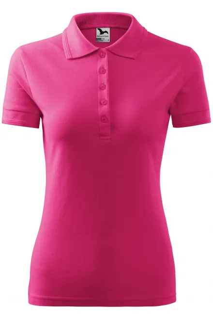 Moteriški elegantiški polo marškinėliai - violetinė, S