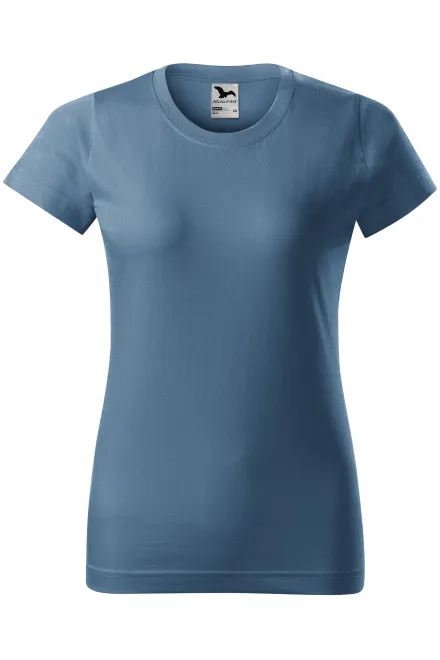 Naiste lihtne T-särk - denim, XS