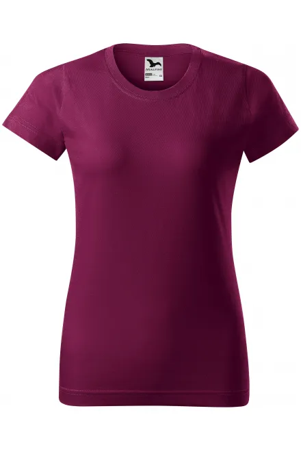 Naiste lihtne T-särk - fuksia, XS