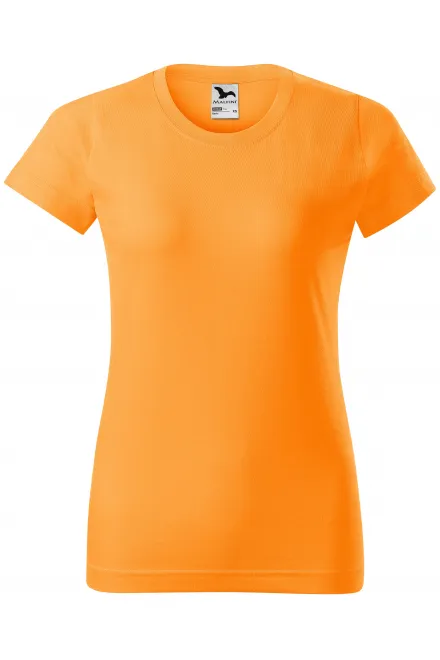 Naiste lihtne T-särk - mandariin, XS