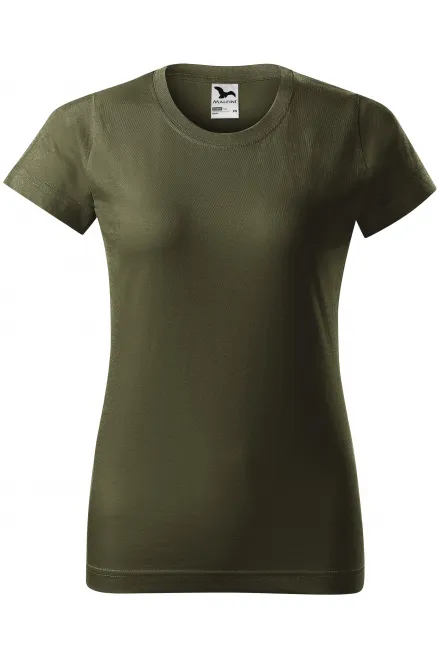 Naiste lihtne T-särk - military, XS