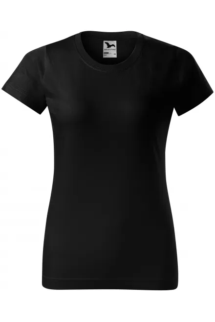 Naiste lihtne T-särk - must, XS