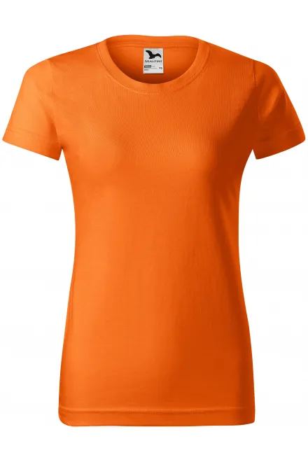 Naiste lihtne T-särk - oranž, XS