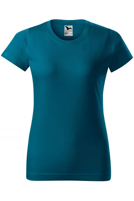 Naiste lihtne T-särk - petrol blue, XS