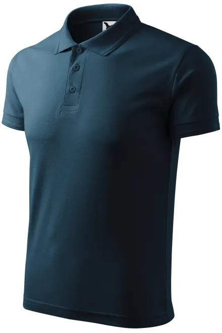 Polo ample homme, bleu foncé