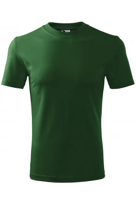 Schweres T-Shirt - Flaschengrün, S