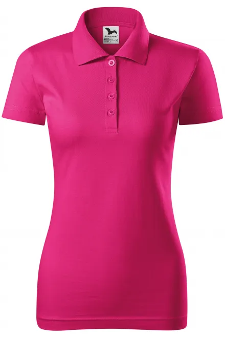 Slim Fit Poloshirt für Damen - lila, XS