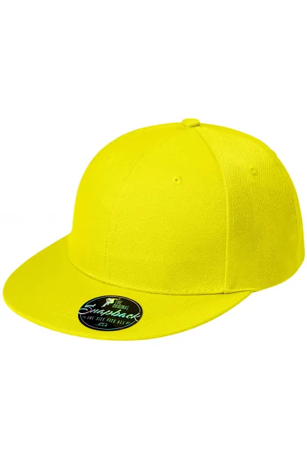 Snapback 6-teilig, zitronengelb