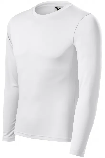 T-Shirt für den Sport mit langen Ärmeln, weiß