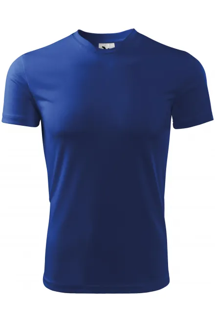 T-Shirt mit asymmetrischem Ausschnitt - königsblau, S