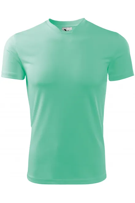 T-Shirt mit asymmetrischem Ausschnitt - Minze, S