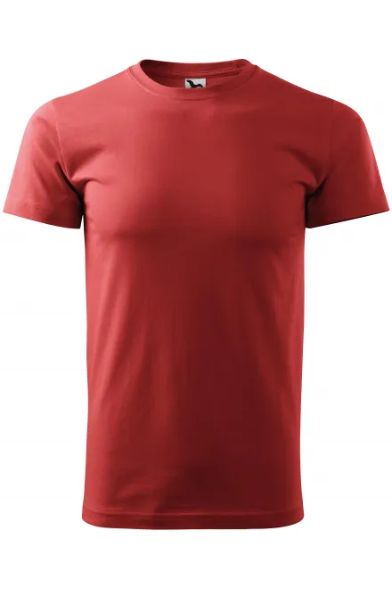 T-Shirt mit höherem Gewicht Unisex - burgund, XS
