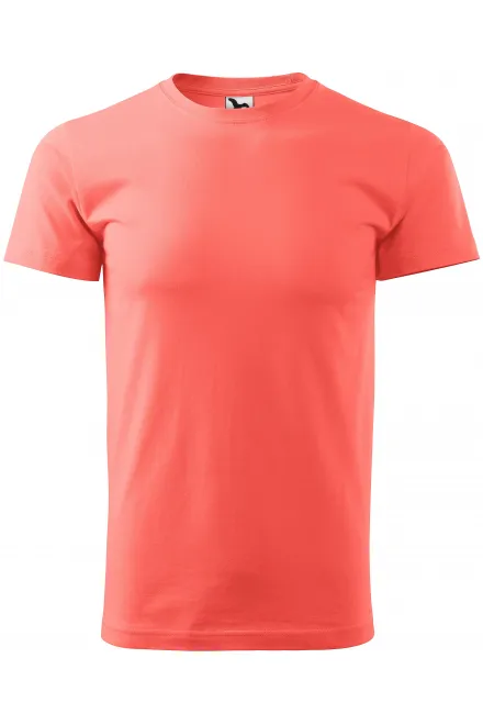 T-Shirt mit höherem Gewicht Unisex - koralle, XS