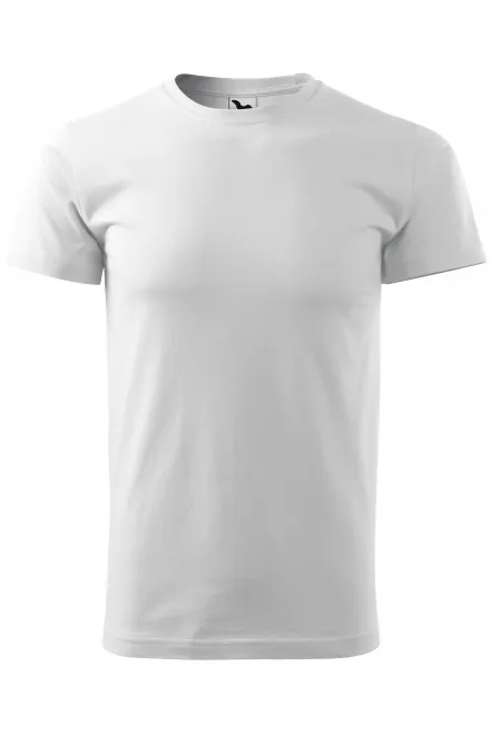 T-Shirt mit höherem Gewicht Unisex - weiß, XS