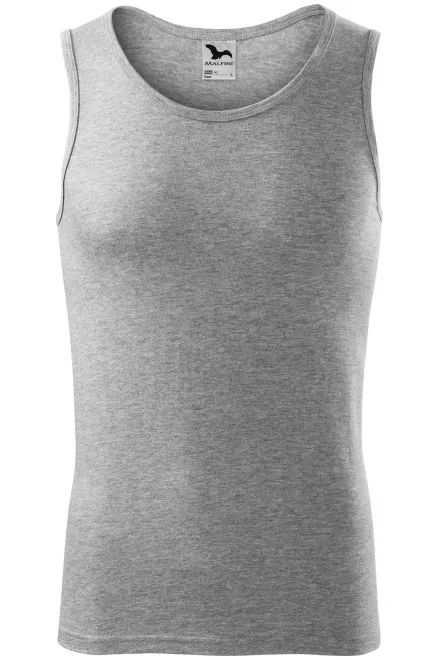 Tanktop für Herren - dunkelgrauer Marmor, S