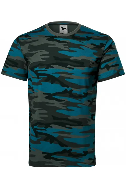 Tarnungs-T-Shirt - tarnblau, XS